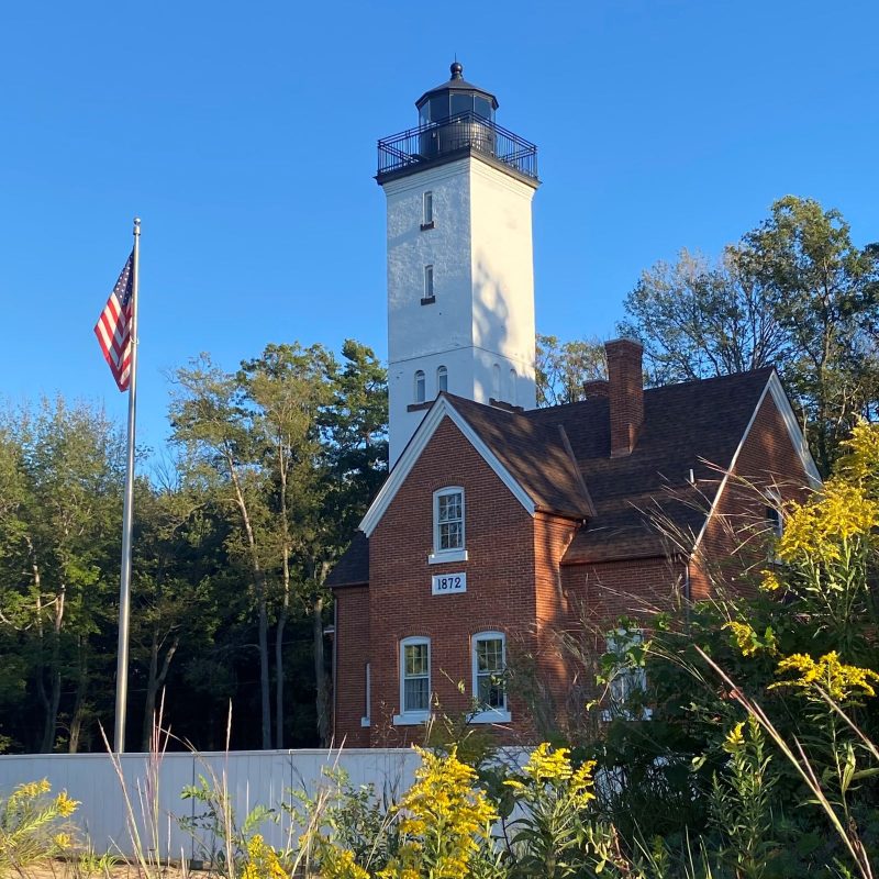 Photo of the Presque Isle lighthouse built in 1872.