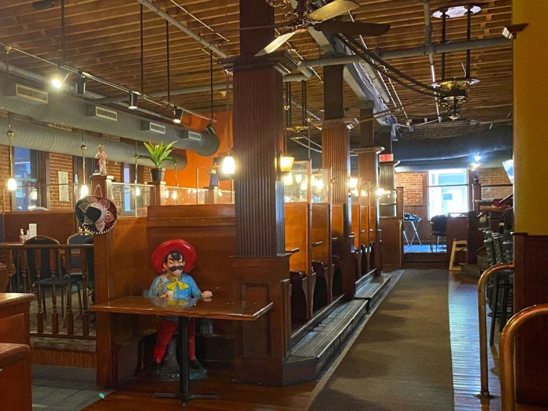 Interior of El Amigo Grill, one of the best restaurants in Erie, PA