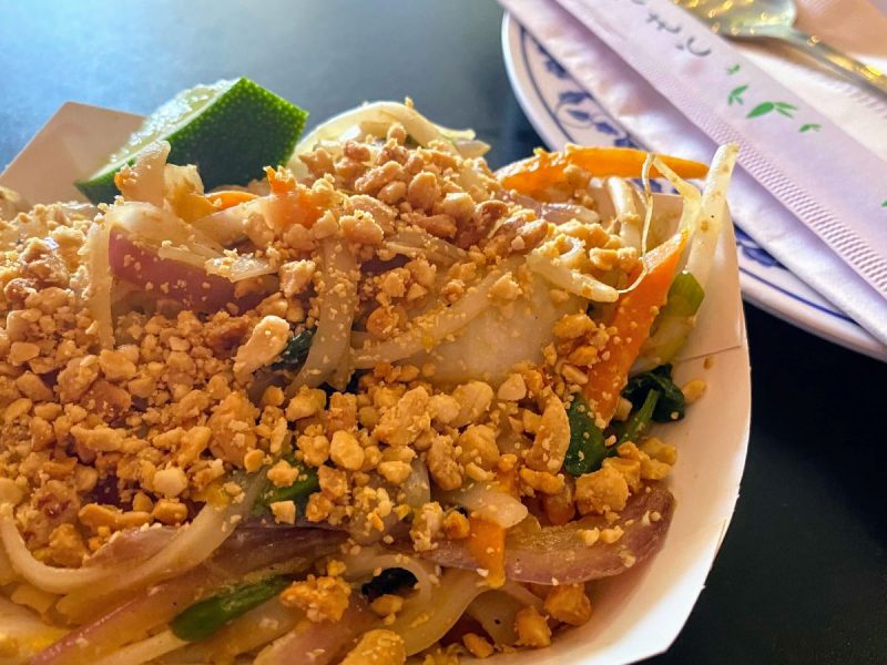 Pad Thai with peanuts from Like My Thai, a restaurant in Erie, PA