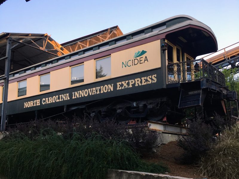 Best Day trips from Raleigh, NC include this train at the American Tobacco Campus in Durham