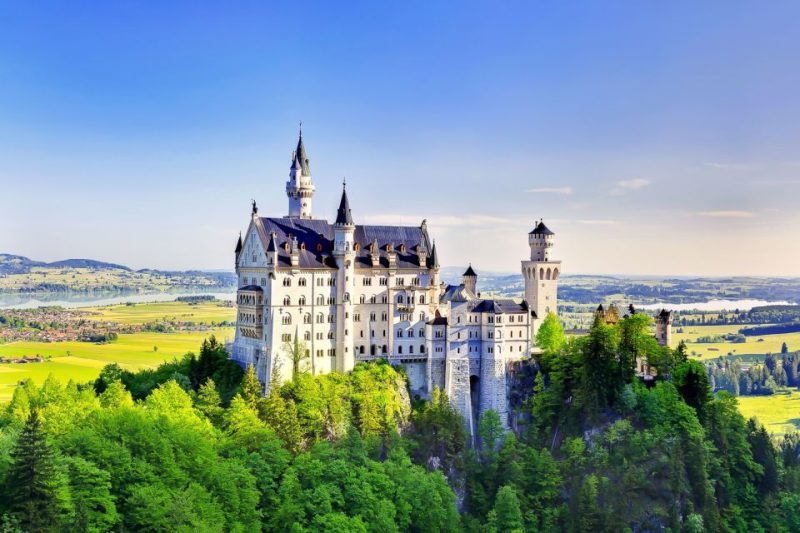 Neuschwanstein Castle, a top attraction for a family vacation to Germany