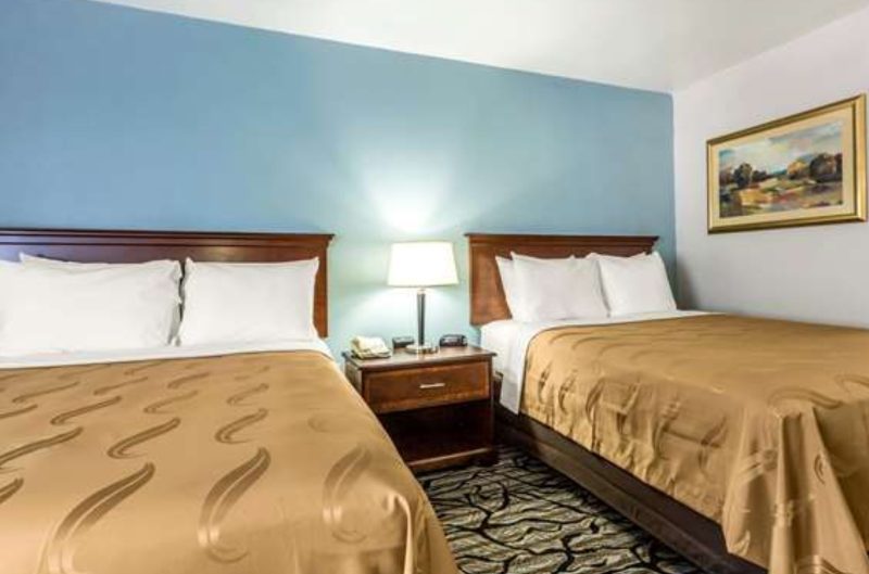 Quality Inn hotels on Carowinds Blvd with two queen beds and basic free amenities.