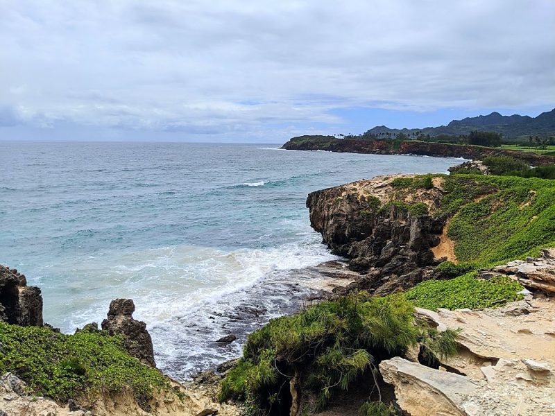 Views from Anahola Beach Park in Kauai, Hawaii