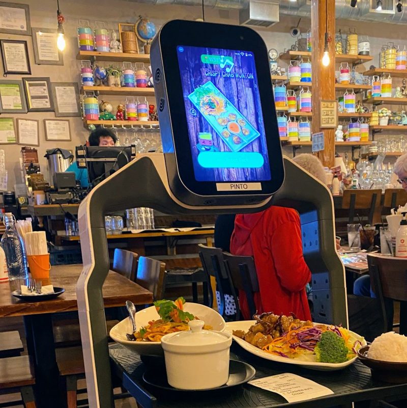 Pinto Thai, an Asian restaurant in Culpeper, VA serves food by robot.