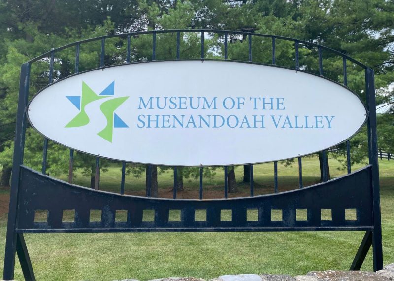Sign at the side entrance to the Museum of the Shenandoah Valley