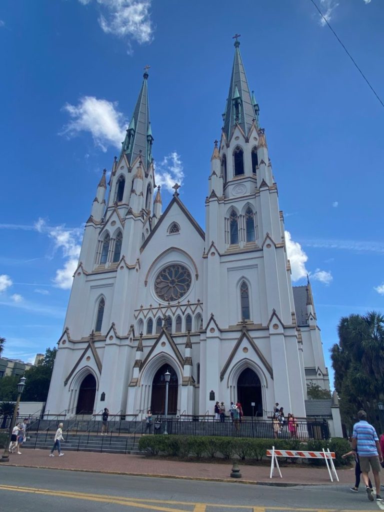 Cathedral of St John the Baptist at Lafayette Square in the Savannah Historic District