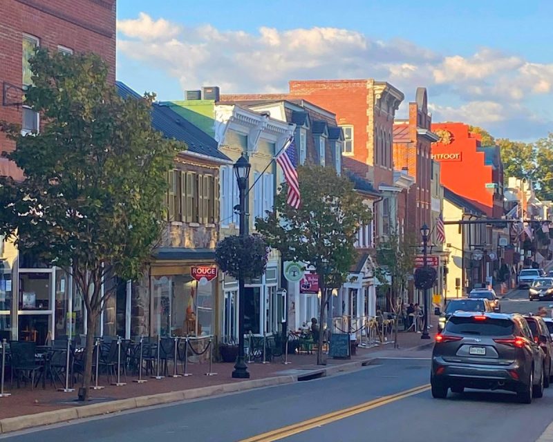 Historic buildings of downtown Leesburg, VA