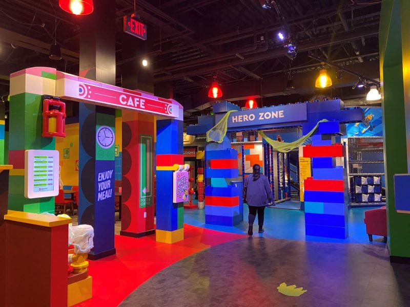 Cafe and Hero Zone at Lego Discovery Center