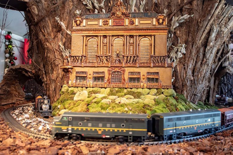 One of the Holiday Train Show displays at the Haupt Conservatory in the Bronx