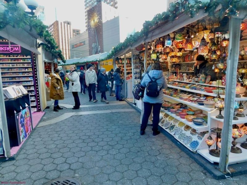 Holiday markets in New York City at Union Square