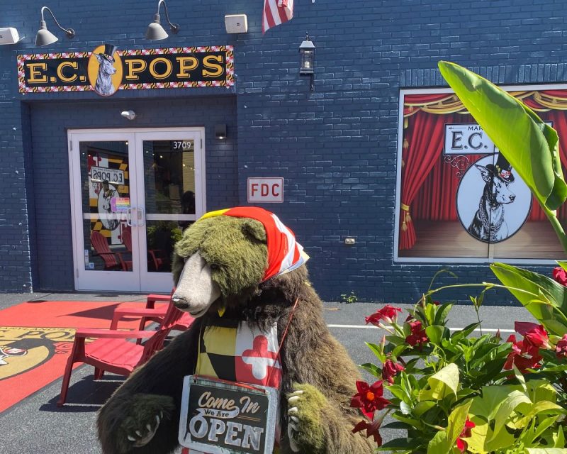 Entrance to E.C. Pops in Ellicott City.