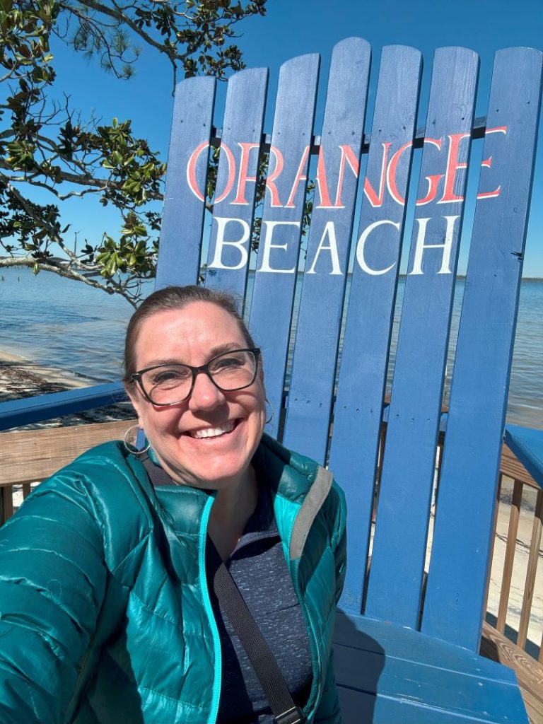 Selfie at Wolf Bay in Orange Beach.