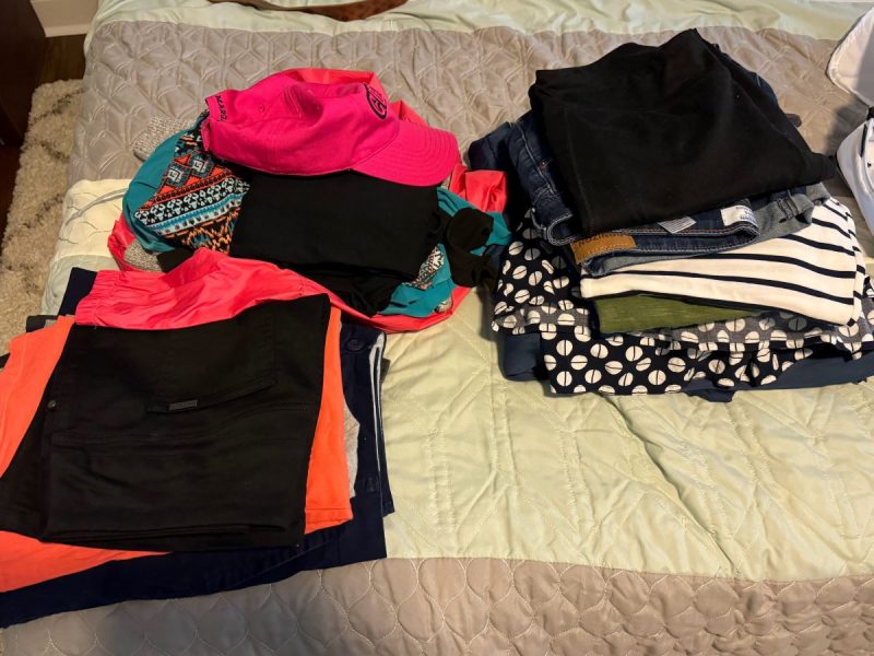 All my clothes for a five day cruise.
