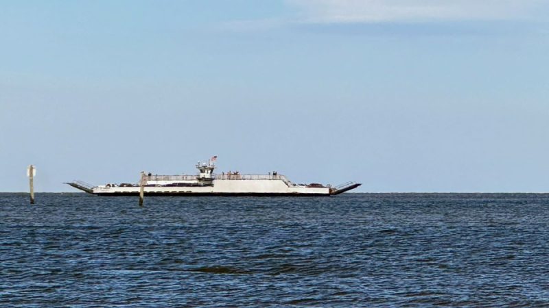Mobile Ferry in Mobile Bay coming back from Dauphin Island.