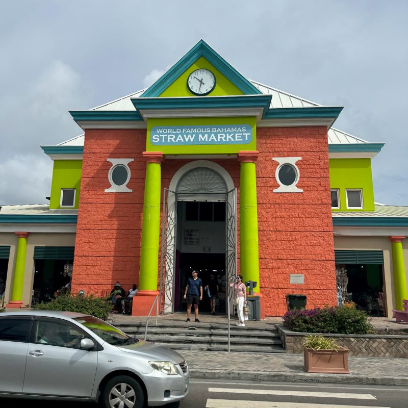 Entrance to the refreshed and remodeled Straw Market in Nassau.
