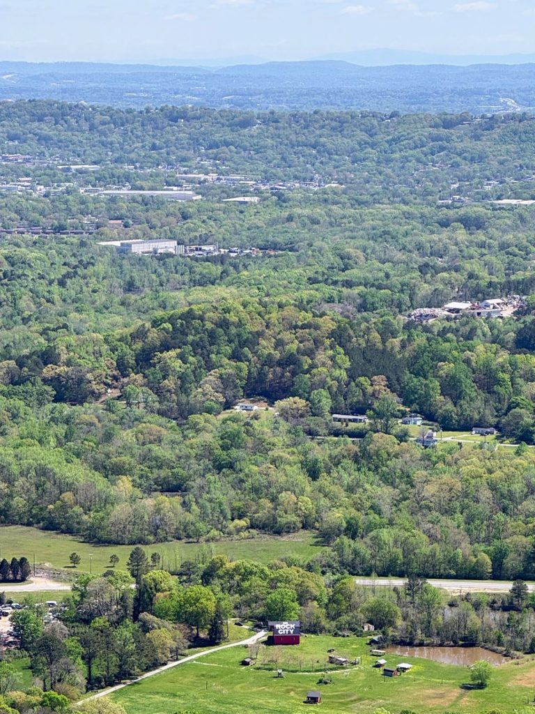 Views from Lover's Leap at See Rock City.